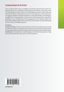 Sozialpsychologie fur die Polizei achterzijde