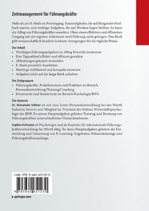 Zeitmanagement fur Fuhrungskrafte achterzijde