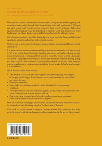 Calculus and Linear Algebra in Recipes achterzijde