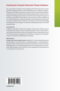 Psychotherapie mit kognitiv-behavioraler Therapie und Hypnose achterzijde