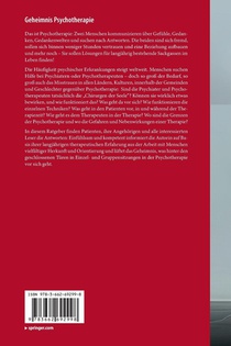 Geheimnis Psychotherapie achterzijde