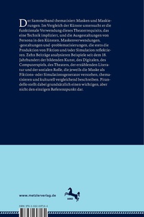 Persona - über die Funktion der Maske in den Künsten achterzijde