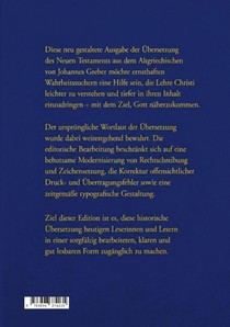 Das Neue Testament achterzijde