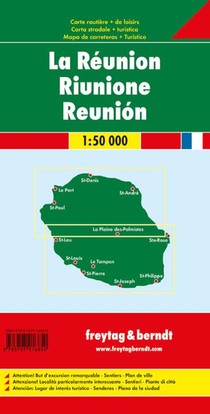 Reunion Road Map 1:50 000 achterkant