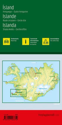 Iceland Road Map achterkant