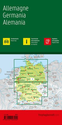 Germany Road Map achterkant