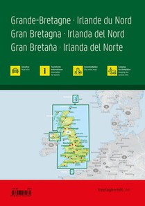 Großbritannien - Nordirland, Autoatlas 1:200.000 - 1:266.000, freytag & berndt achterzijde