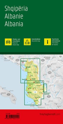 Albania Road and Leisure Map achterkant