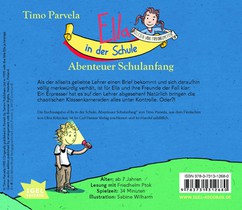 Ella in der Schule. Abenteuer Schulanfang achterkant