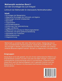 Mathematik verstehen Band 1 achterzijde