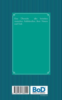 Handbuch des russischen Adels achterzijde