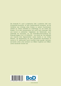 Die Zahl Pi, Kreiszahl, Ludophsche Zahl oder Archimedes-Konstante achterzijde