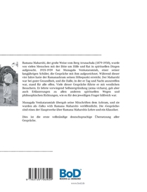 Gesprache mit Ramana Maharshi achterzijde