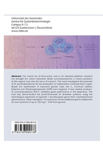 Metabolic engineering of Basfia succiniciproducens for the production of carbon-three compounds (Band 7) achterzijde