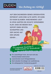 Duden Leseprofi - DIE GEHEIMNISVOLLE SCHATZKARTE, Erstes Lesen achterzijde