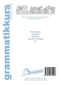 Woerterbuch Deutsch - Galizisch - Englisch Niveau A1 achterzijde
