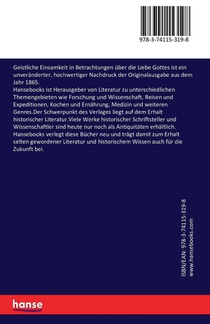 Geistliche Einsamkeit in Betrachtungen uber die Liebe Gottes achterzijde