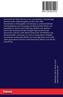 Geschichte der Stadt Worms achterzijde
