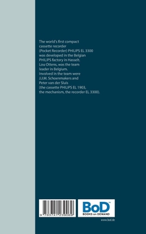 Compact Cassette Recorder Philips EL 3300 - Thank you for this brilliant Compact Cassette Recorder - Lou Ottens - Johannes Jozeph Martinus Schoenmakers - Peter van der Sluis achterzijde