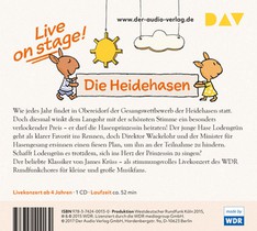 Der Sängerkrieg der Heidehasen - Live! achterkant
