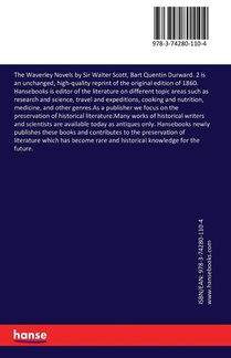 The Waverley Novels by Sir Walter Scott, Bart Quentin Durward. 2 achterzijde