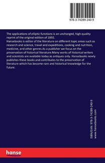 The applications of elliptic functions achterzijde