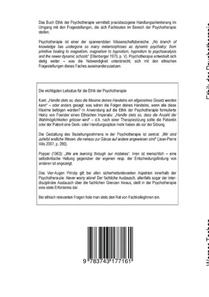 Ethik der Psychotherapie achterzijde