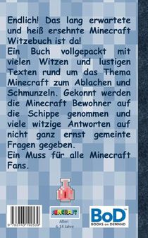 Funcraft - Das inoffizielle Witzebuch fur Minecraft Fans achterzijde