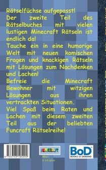 Funcraft - Noch mehr inoffizielle Ratsel fur Minecraft Fans achterzijde