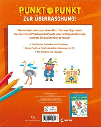 Punkt-zu-Punkt-Ausmalbuch (orange) achterzijde