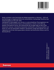 Briefe und Akten zu der Geschichte des Religionsgespraches zu Marburg achterzijde