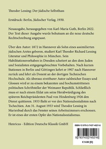 Der jüdische Selbsthass achterzijde