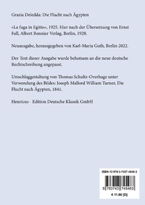 Die Flucht nach Ägypten achterzijde