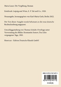 Die Vergiftung achterzijde