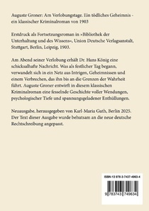 Am Verlobungstage achterzijde