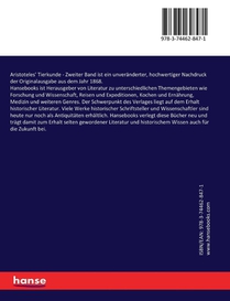 Aristoteles' Tierkunde achterzijde