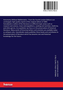 Astronomy Without Mathematics achterzijde