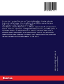 The Law And Practice of the Courts of the United Kingdom achterzijde