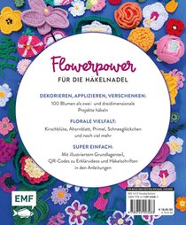 Mein bunter Häkelgarten - 100 wunderschöne Blumen und Blüten häkeln zum Dekorieren und Verschenken achterzijde