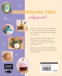 Happy Squishies häkeln - Niedliche Plüschtiere für Squishmallow-Fans achterzijde