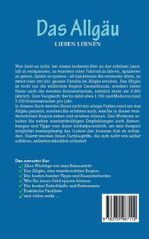 Das Allgau lieben lernen achterzijde
