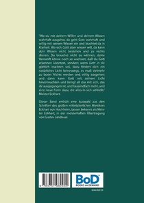 Vom innersten Grunde - Mystische Schriften achterzijde