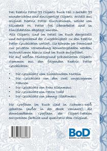 Beatrix Potter 99 Cliparts Buch Teil 3 ( Peter Hase ) achterzijde
