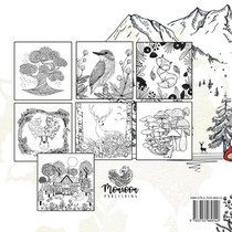 Autumn Forest Coloring Book for Adults achterzijde