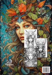 Publishing, M: Forest Elves Coloring Book for Adults achterzijde