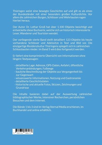 Thuringen Burgen, Schloesser & Wehrbauten Band 4 achterzijde