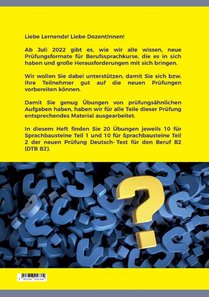Sprachbausteine Deutsch-Test fur den Beruf (DTB) B2 achterzijde