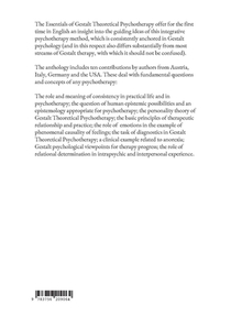 Essentials of Gestalt Theoretical Psychotherapy achterzijde