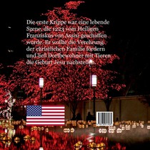 Weihnachtskrippe Vereinigte Staaten achterzijde