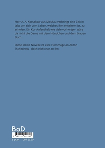Die Dame mit dem blauen Buch achterzijde